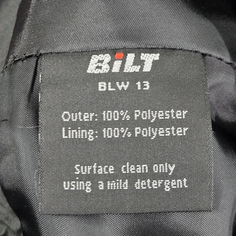 BILT Men Pants 32 Black BLW 13 Motorcycle Pants Storm Waterproof Zipper 30